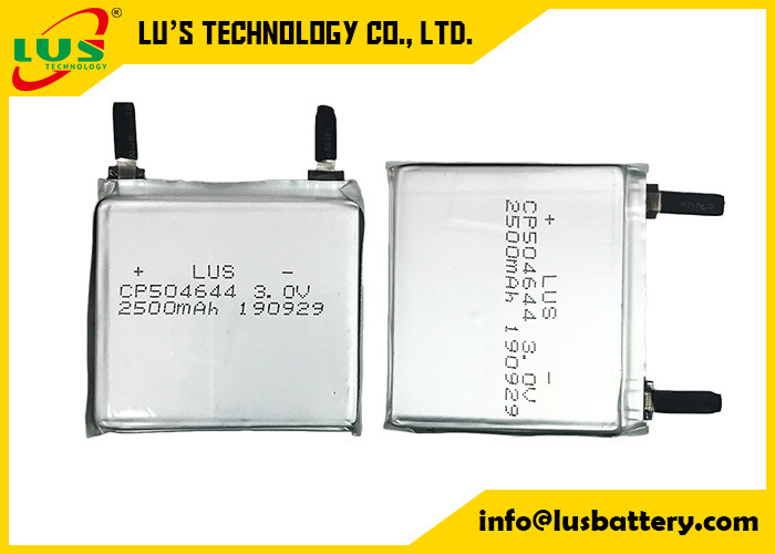 Batterie ultra mince CP504644 de cellule au lithium primaire 3V 2500mAh pour des produits d'IOT