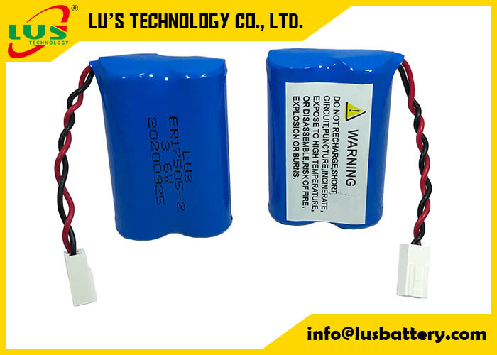 Taille de la batterie 6800mah de chlorure de thionyle de lithium d'ER17505 3.6V une batterie au lithium