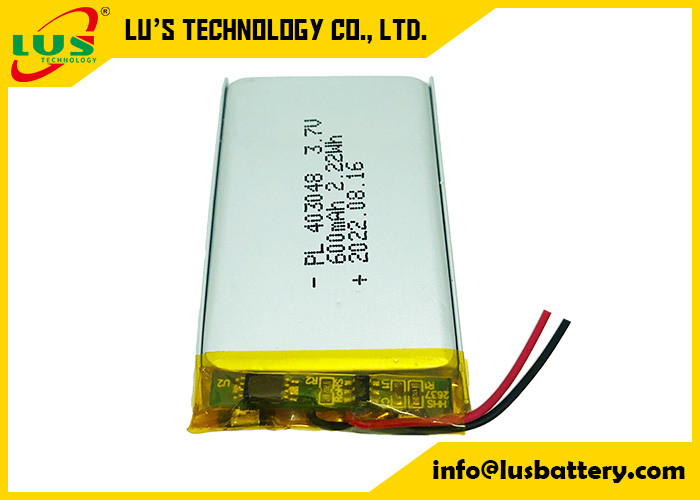 Panneau flexible de protection de la batterie 600mah PCBA de polymère de Li de LP403048 3.7V pour le dispositif portatif