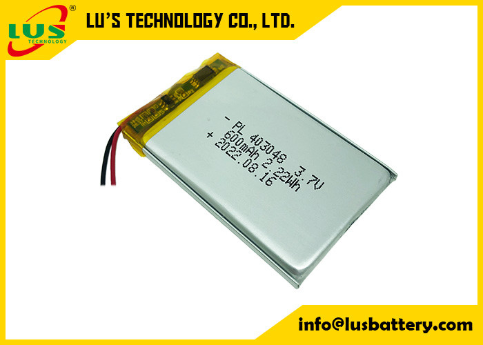 Panneau flexible de protection de la batterie 600mah PCBA de polymère de Li de LP403048 3.7V pour le dispositif portatif