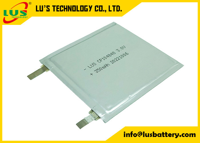 Cellule mince flexible primaire légère CP104848 des batteries au lithium 3.0V pour le système de facturation