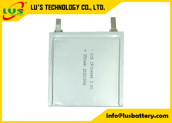 Cellule mince flexible primaire légère CP104848 des batteries au lithium 3.0V pour le système de facturation