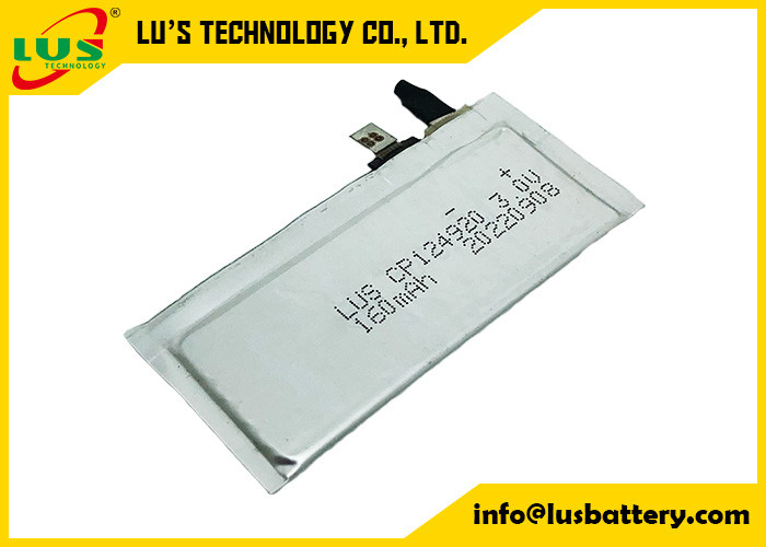 Casque de sécurité flexible de la batterie au lithium de CP124920 LiMnO2 3V 160 Mah Super Thin Cell For