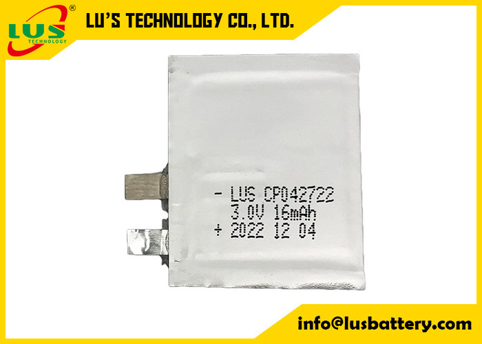 Volt mince de papier emballé doux CP042722 CP042922 CP042822 de la batterie 3,0 de la batterie 16mah de Li MnO2