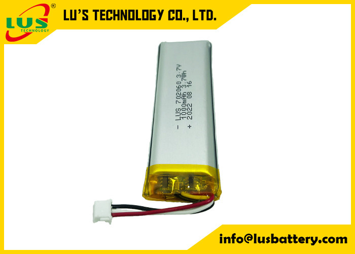 Capacité élevée ultra mince de la batterie 3.7V de polymère du lithium LP702060 pour Mini Printer