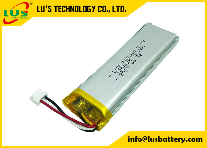 Capacité élevée ultra mince de la batterie 3.7V de polymère du lithium LP702060 pour Mini Printer