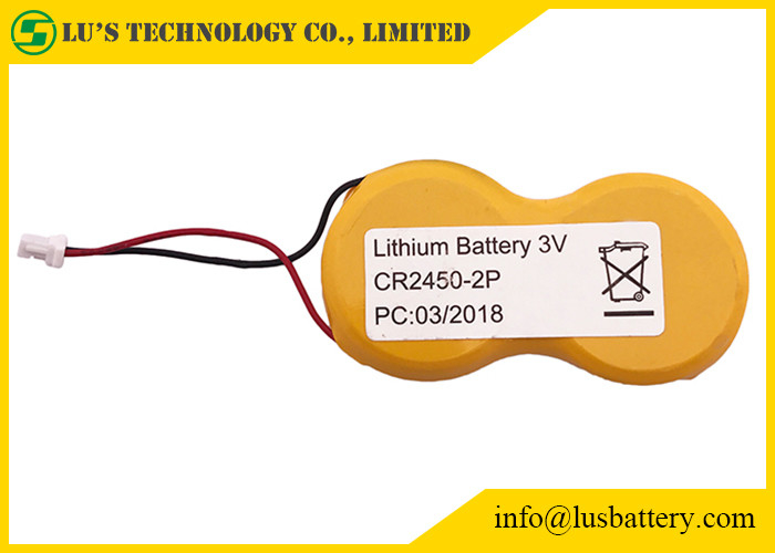 Batterie au lithium d'IMOS 2P CR2450 1200mah 3V avec 51021 E 35mm pour le Signage de Digital