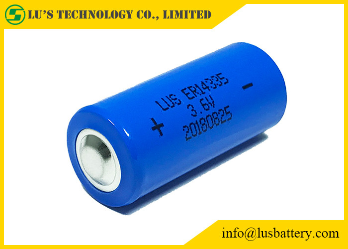 Cellule de chlorure de thionyle de lithium de la batterie 1.65Ah du lithium 3,6 V de 2/3AA ER14335 pour des détecteurs de fumée