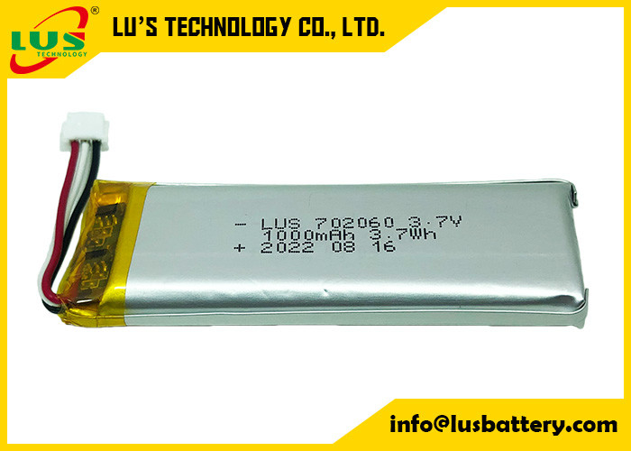 Batterie de LiPoly de batterie de polymère de lithium de PL702060 3.7V 1000mA pour Mini Printer tenu dans la main