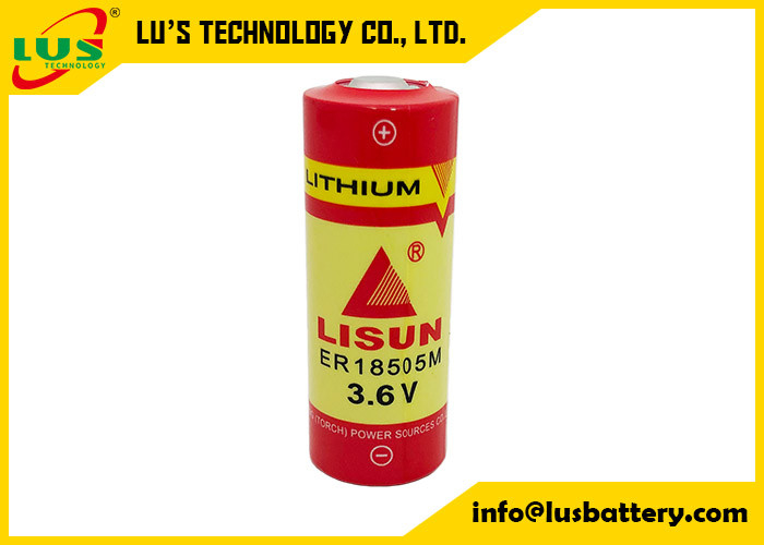 Type en spirale batterie primaire ER18505M UHR-ER18505 de la batterie au lithium 3.6V 3600mAh Li SOCl2