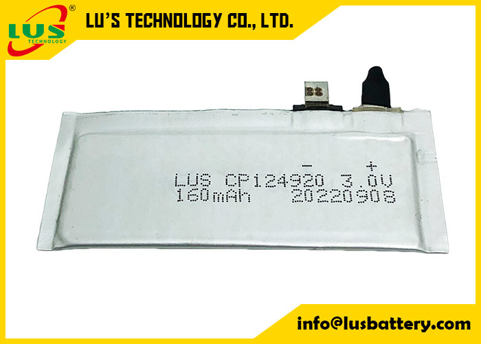 Batterie molle ultra mince de bioxyde de manganèse de lithium de batterie de Li Mno 2 de paquet de CP144920 150mah 3v