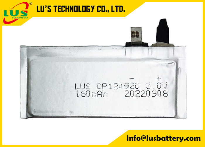 Batterie molle ultra mince de bioxyde de manganèse de lithium de batterie de Li Mno 2 de paquet de CP144920 150mah 3v