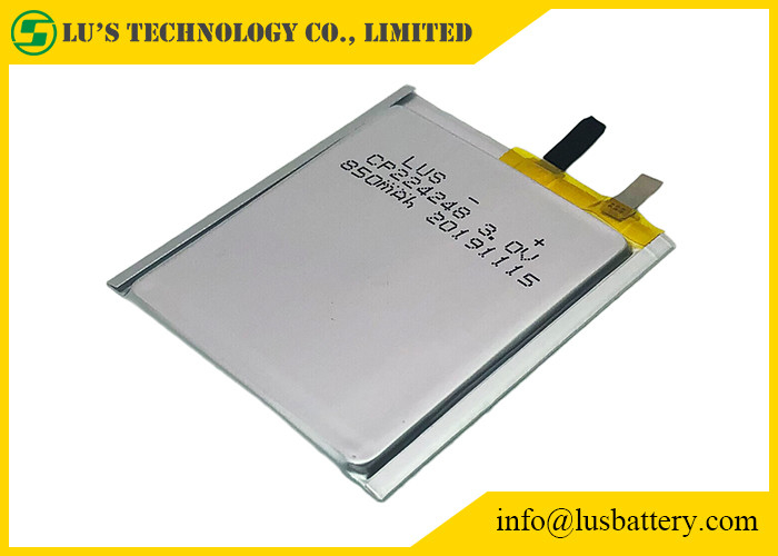Longue durée mince de la batterie CP224248 3.0v 850mah de cellules de RFID pour des étiquettes de Bluetooth