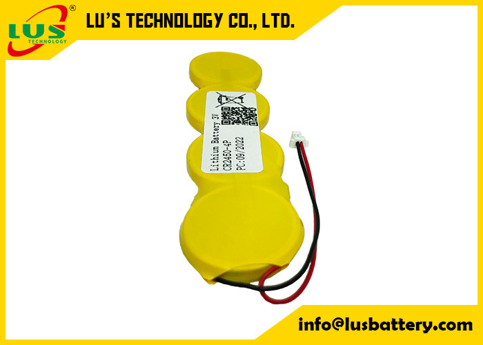 Les batteries de bouton de lithium de CR2450 2400mah 3v inventent le paquet de cellules pour les étiquettes futées