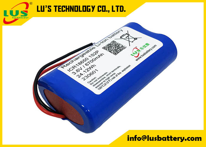 Lithium Ion Rechargeable Battery Pack du paquet 3.6V 6700mAh de la batterie ICR18650 18650 3350mah 6700mah