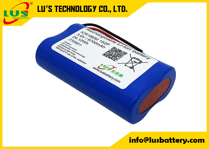Lithium Ion Rechargeable Battery Pack du paquet 3.6V 6700mAh de la batterie ICR18650 18650 3350mah 6700mah