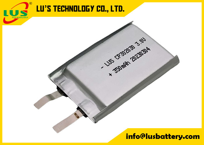 Remplacement de batterie au lithium de cellules de poche de la batterie Cp302030 de bioxyde de manganèse de lithium pour la cellule 3v 350mah de pièce de monnaie