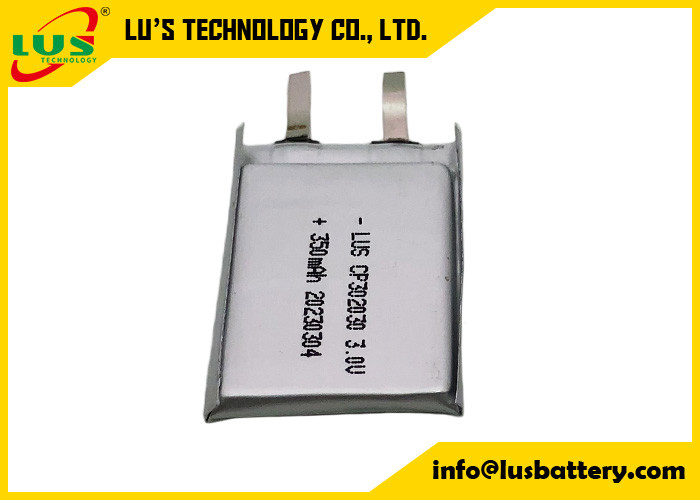 Remplacement de batterie au lithium de cellules de poche de la batterie Cp302030 de bioxyde de manganèse de lithium pour la cellule 3v 350mah de pièce de monnaie