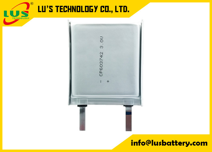Batterie flexible à ions lithium de 3,0 V pour appareils numériques CP603147 LiMnO2 Batterie à cellule ultra-mince 3 V CP603147