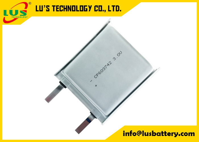 Batterie flexible à ions lithium de 3,0 V pour appareils numériques CP603147 LiMnO2 Batterie à cellule ultra-mince 3 V CP603147