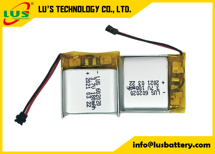 Batterie LiPo LP602020 3,7V 180mAh pour le filateur volant Batterie li-polymère à haute densité d'énergie LP602020