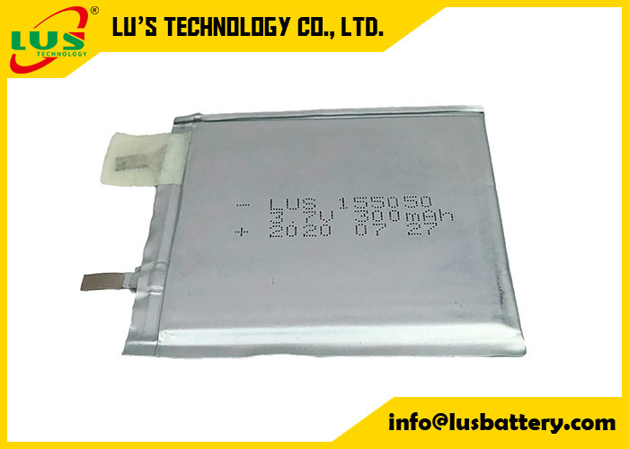 Batterie rechargeable au Li-polymère LP155050 3,7v 300mah Batterie au lithium mince 155050 Pour carte à puce