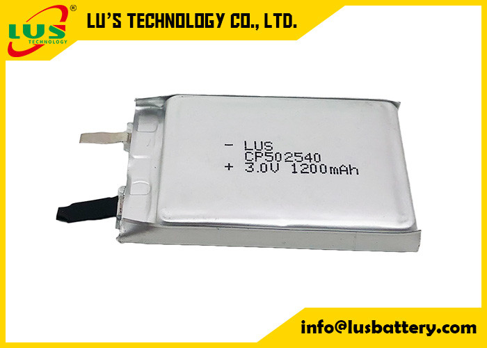 Batterie au lithium à film mince CP502540 non rechargeable 3V 1200mAh CF502540