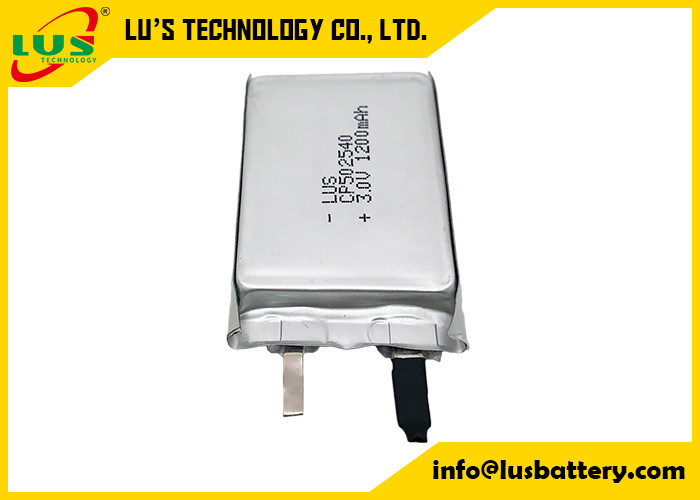 Batterie au lithium à film mince CP502540 non rechargeable 3V 1200mAh CF502540