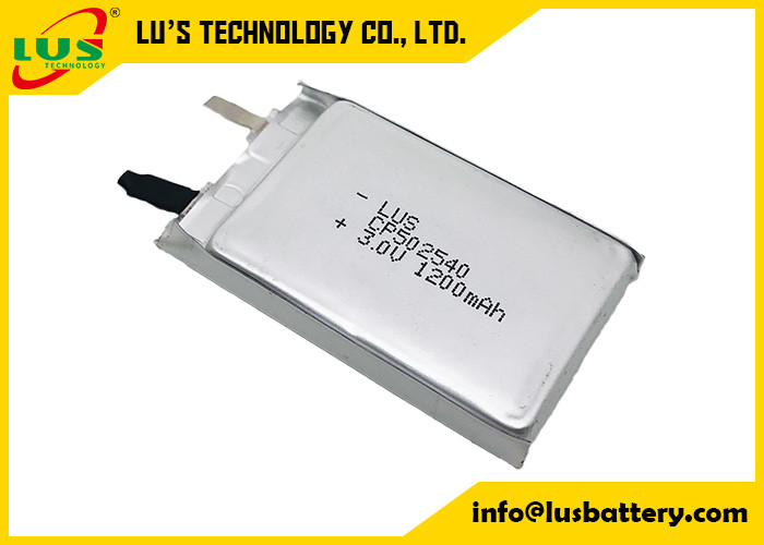 Batterie au lithium à film mince CP502540 non rechargeable 3V 1200mAh CF502540