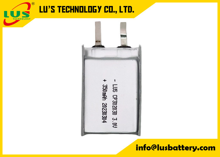 Batterie au lithium-ion polymère primaire CP302030 CP203830 Li Mno2 Batterie 3,0 V 350 mAh Pour le dispositif de tag