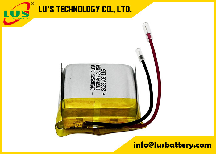CP902525 Dioxyde de lithium-manganèse 3V batterie à poche 3,0v 1050mah CP1002525 Piles minces non rechargeables