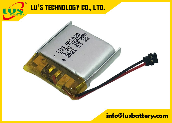 3.7V 180mAh Lipo polymère rechargeable batterie polymère au lithium-ion LP602020 062020 180mAh 3.7V Li polymère