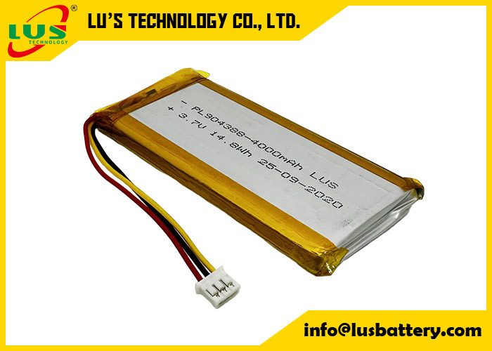 3.7 Volt 4000mAh Batterie rechargeable LP904388 Batterie Li-Ion 4000mAh 3.7V Batterie rechargeable au lithium polymère