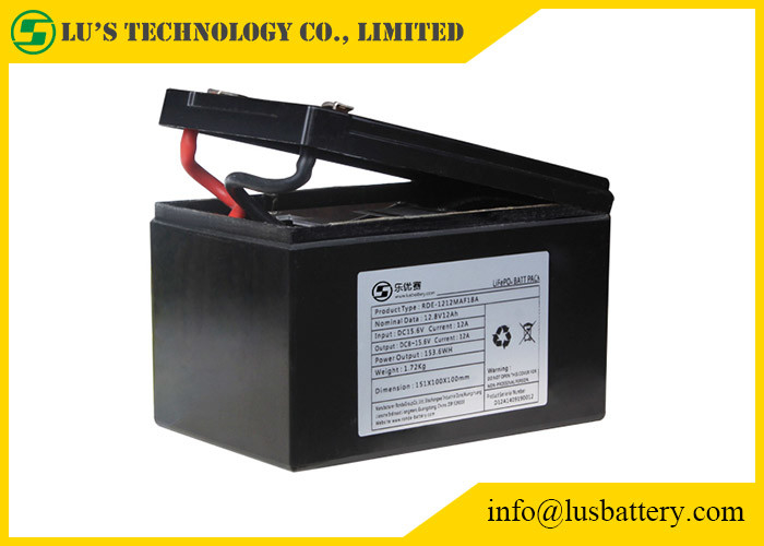 12V 10Ah Lithium LiFePO4 Deep Cycle Batterie rechargeable 12V 10Ah Batterie conçue pour le LiFePO4
