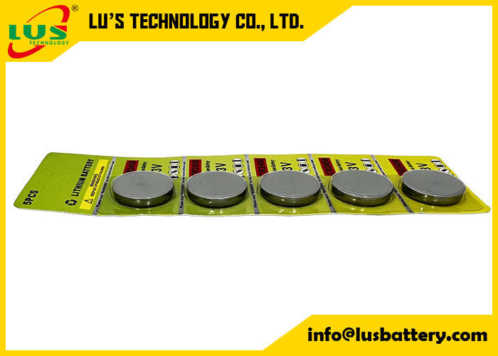 CR2450 Batterie au lithium 3v ECR2450 Batterie pour ESL batterie à pile de pièce au lithium CR2450 en carte cellulaire (5 PC Pack)