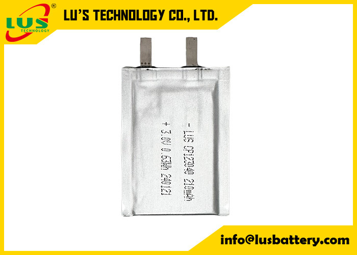 Cp123040 Batterie au lithium primaire ultra-mince 3,0 volts 210 mAh personnalisation de la batterie Li-Mno2