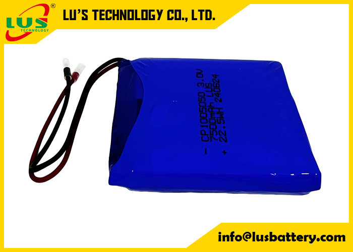 LiMnO2 Cellule ultra-mince 3V CP1005050 Batterie 7500mah batterie au lithium OEM pour les étiquettes ESL