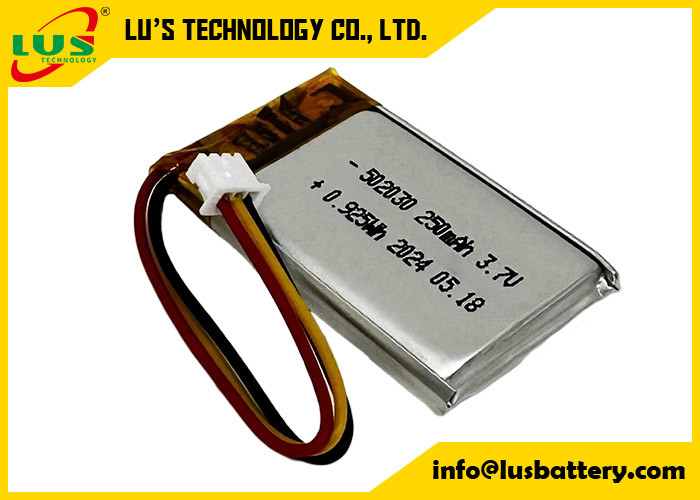250mAh batterie au lithium polymère LP502030 3.7V batterie au lithium polymère LP502030 3.7V OEM