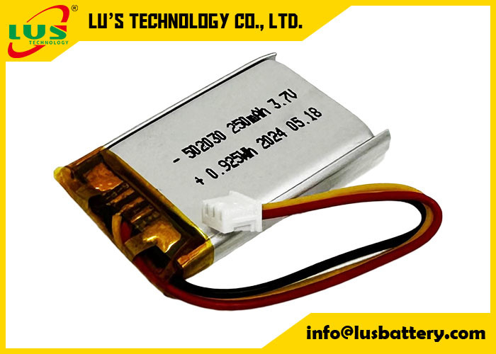 250mAh batterie au lithium polymère LP502030 3.7V batterie au lithium polymère LP502030 3.7V OEM