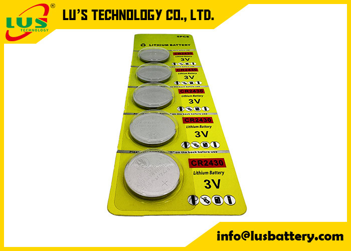 CR2430 Lithium Coin Button Cell batterie 280mah remplacement convient CR2430 L20 batterie 3 volts