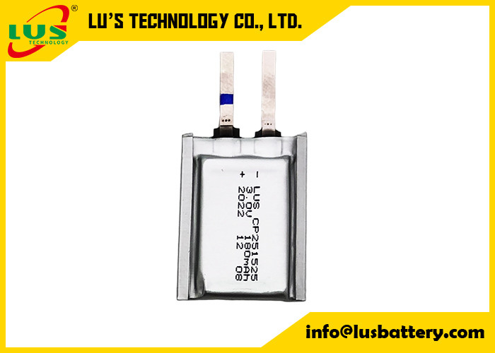 Fournisseur de batteries au dioxyde de lithium et de manganèse Cp251525 3.0V 150mAh LiMnO2 Cellule ultra-mince 3V