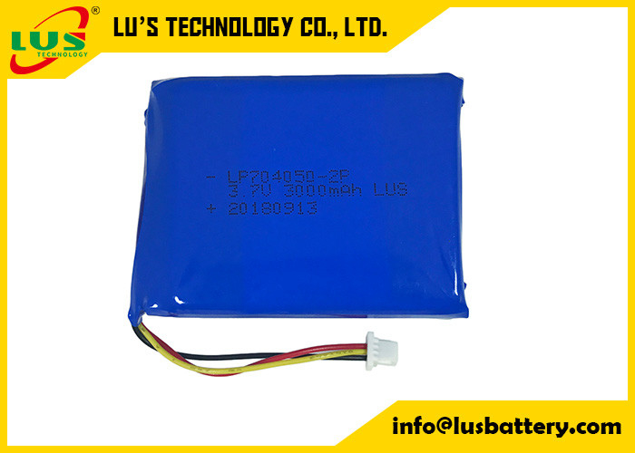 3.7v 1600mah 704050 batterie à base de litre rechargeable batterie au lithium polymère LP70450-2P 3000mah