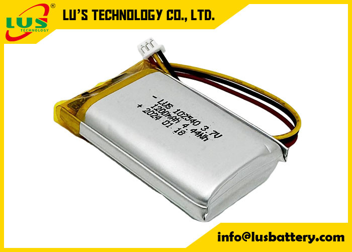 batterie polymère au lithium rechargeable LP102540 3,7V 1200mAh 4,44Wh 3,7 V Lipo batterie OEM