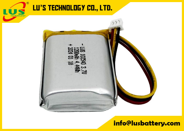 batterie polymère au lithium rechargeable LP102540 3,7V 1200mAh 4,44Wh 3,7 V Lipo batterie OEM