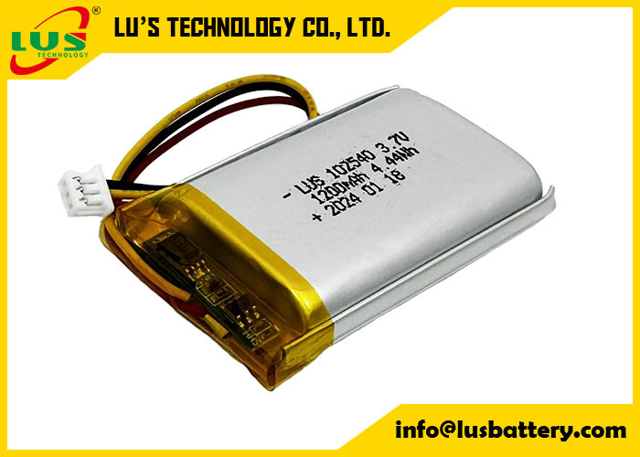 batterie polymère au lithium rechargeable LP102540 3,7V 1200mAh 4,44Wh 3,7 V Lipo batterie OEM