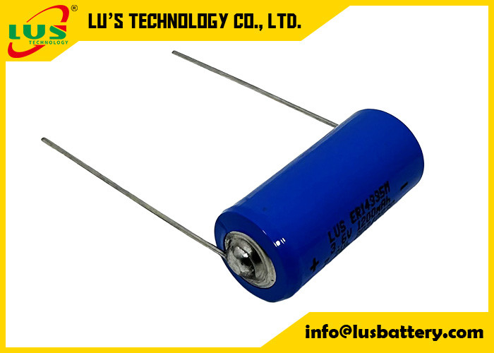 ER14335 3.6V 1.65Ah 2/3AA Batterie au bouton au lithium avec personnalisation axiale de plomb Lisocl2