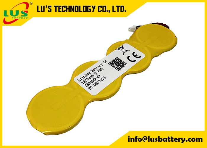 batterie au lithium de petite taille 1200mah 3,0 volts batterie à bouton au lithium CR2430 1S4P