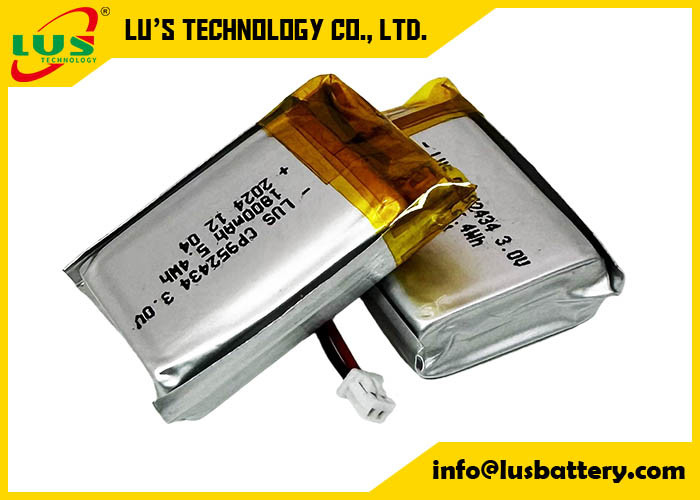 Batterie au dioxyde de lithium et de manganèse CP952434 Batterie au lithium de 1800 mAh à 3,0 volts