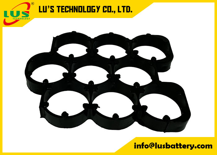 3 x 3 espaceur de cellules 18650 Porteur de batterie au lithium Porteurs de cellules hexagonales en plastique 18650 3 * 3 espaceurs