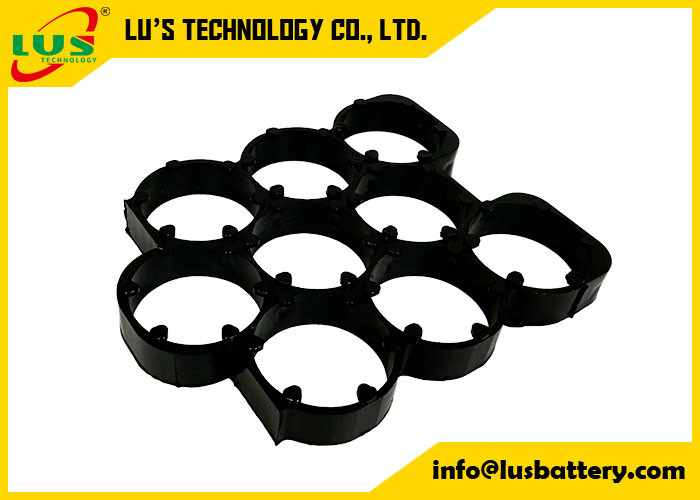 3 x 3 espaceur de cellules 18650 Porteur de batterie au lithium Porteurs de cellules hexagonales en plastique 18650 3 * 3 espaceurs